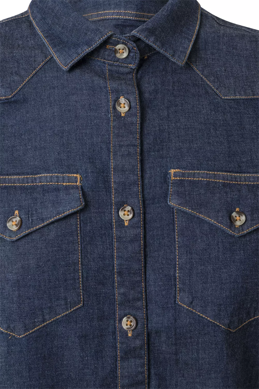 Velilla 405007S-63, Denim Work Shirt, Blue Denim, image 3