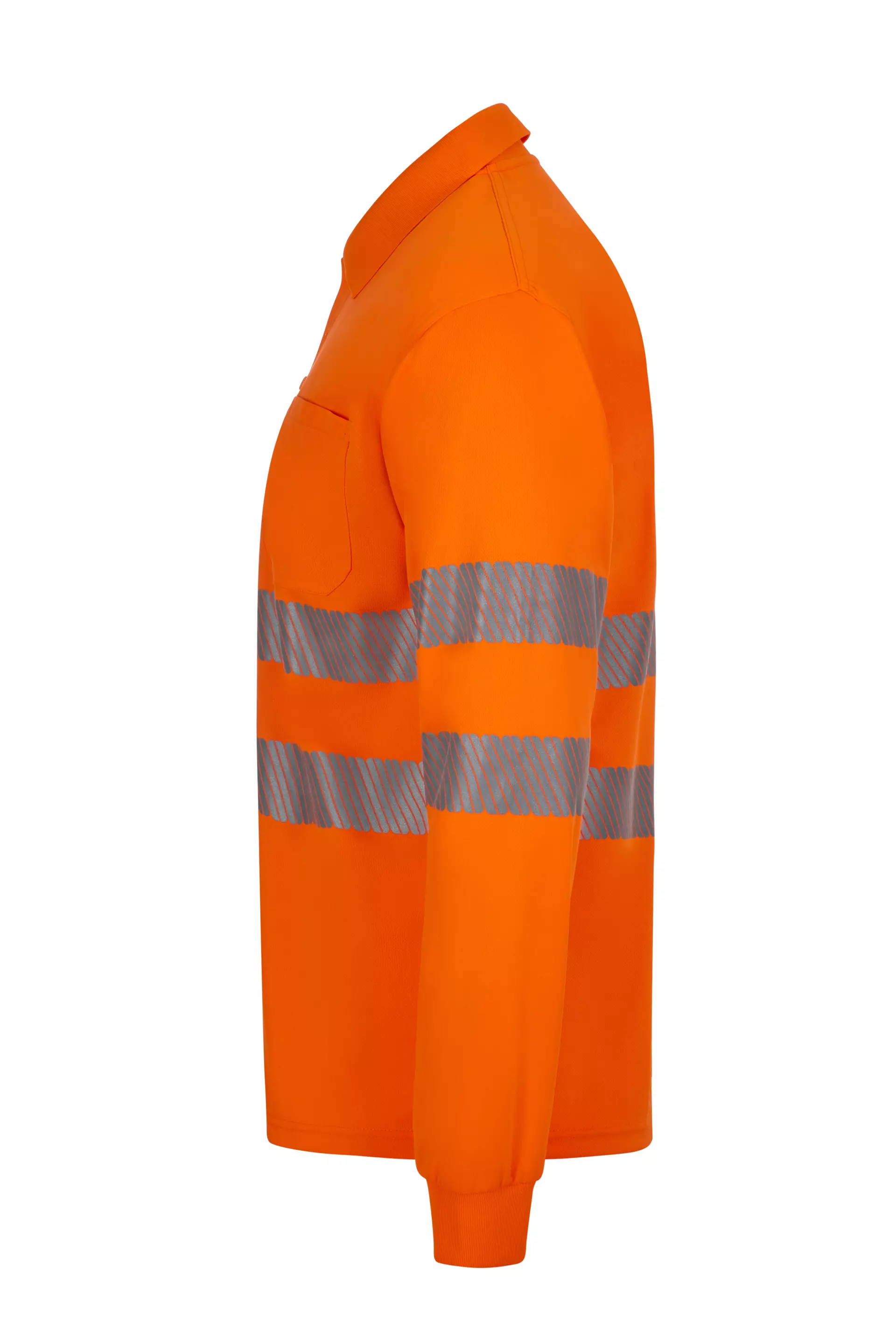 Velilla 305534-19-1, High-Vis Long Sleeved Polo Shirt, Hi-Vis Orange, image 2