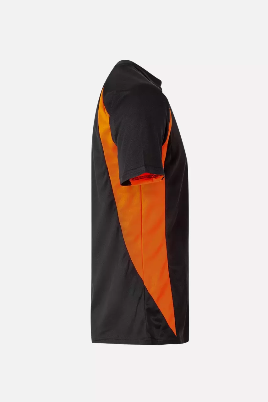 Velilla 105501-00-19, Arbeits-T-Shirt, Schwarz/Warnorange, image 2, gallery thumbnail