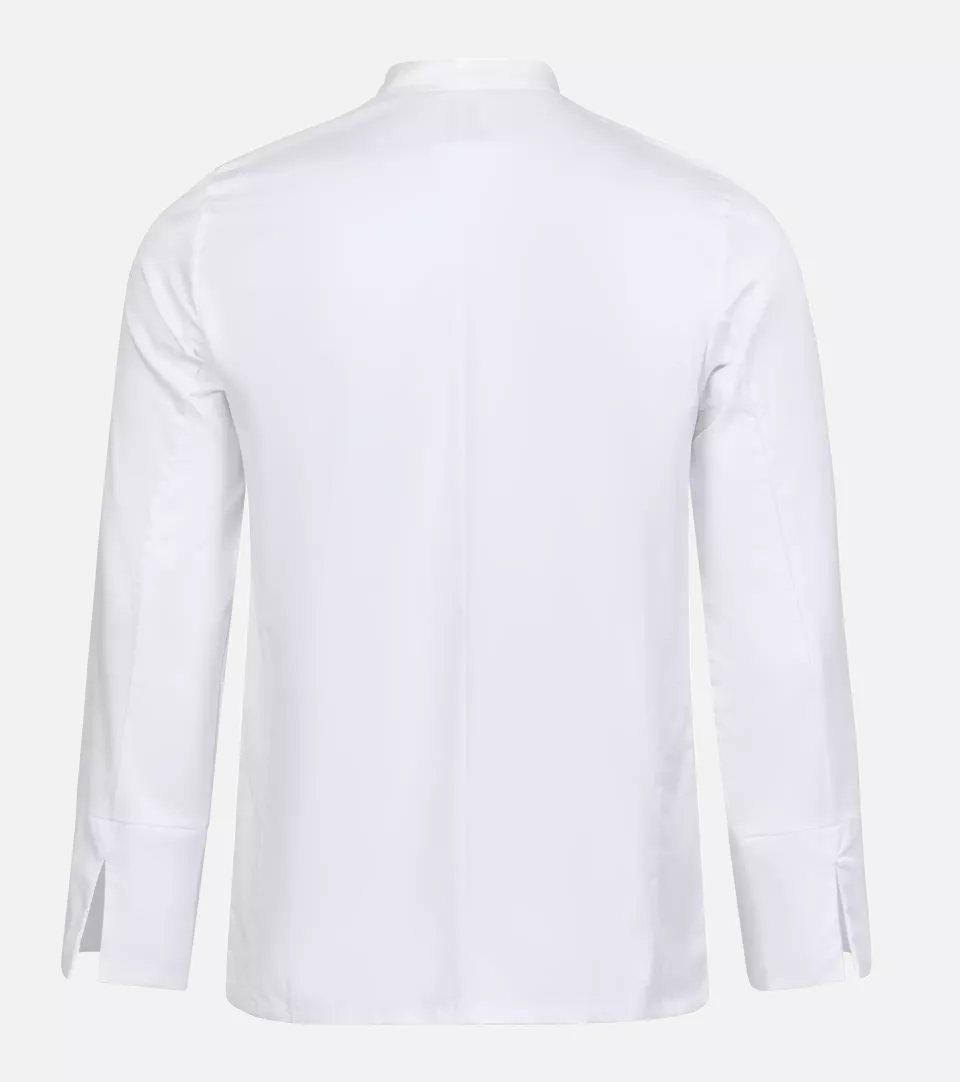 Velilla 405208A-07, Long Sleeved Chef Jacket, White, image 3, gallery thumbnail