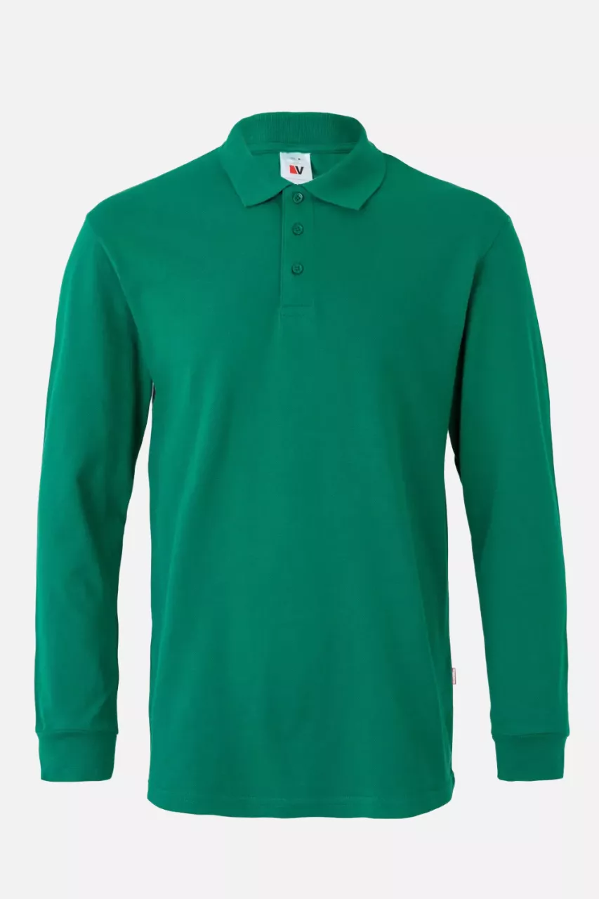 Velilla 105503-02, Long Sleeved Polo Shirt, Green, image 1, gallery thumbnail