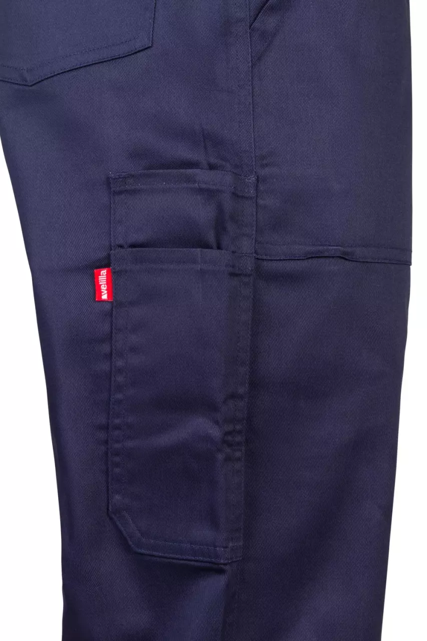 Velilla 290-01, Work Overall, Marine Blue, image 4, gallery thumbnail