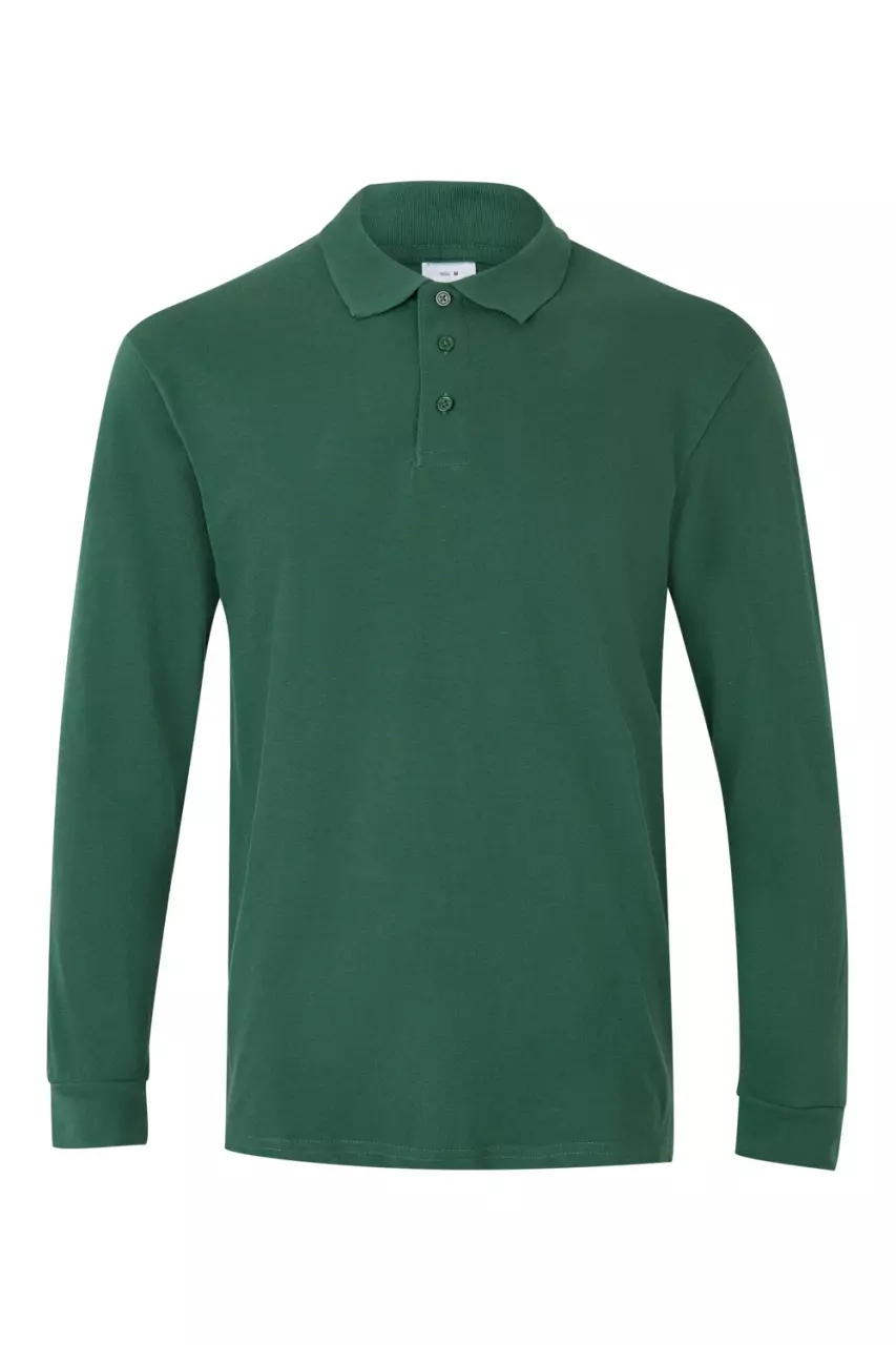 Velilla 105503-04, Long Sleeved Polo Shirt, Forest Green