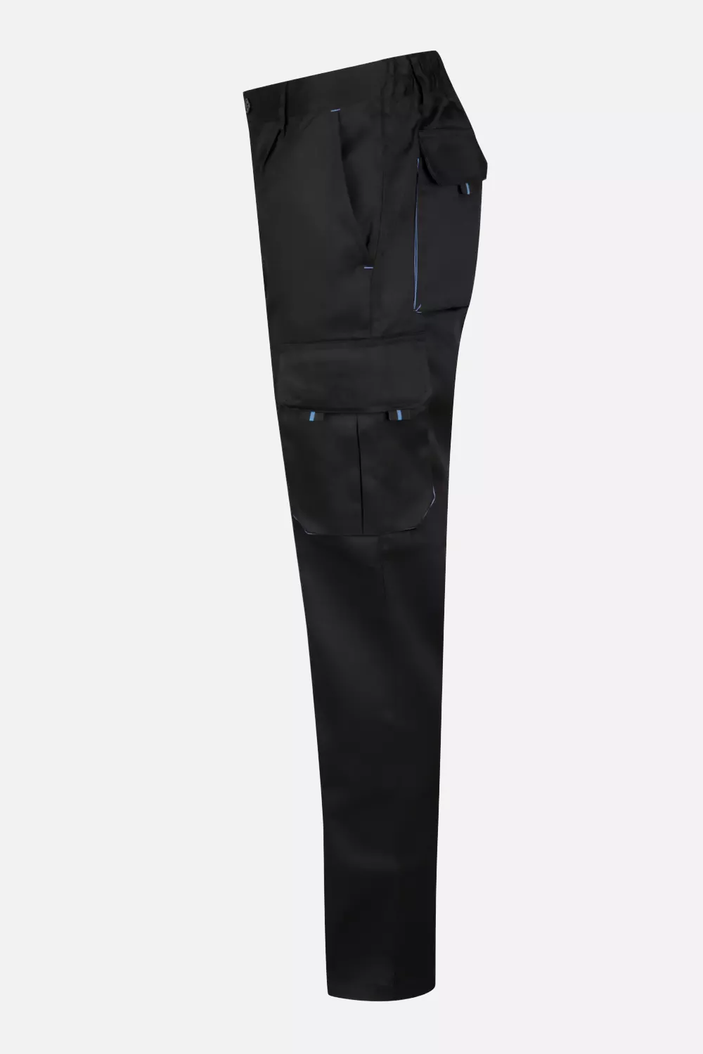 Velilla 103004-00-05, Work Trousers, Black/Sky Blue, image 3