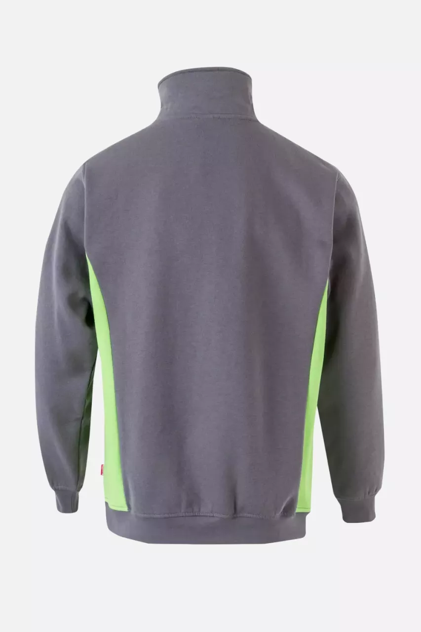 Velilla 105704-08-25, Arbeitssweatshirt, Grau/Limettgrün, image 4, gallery thumbnail