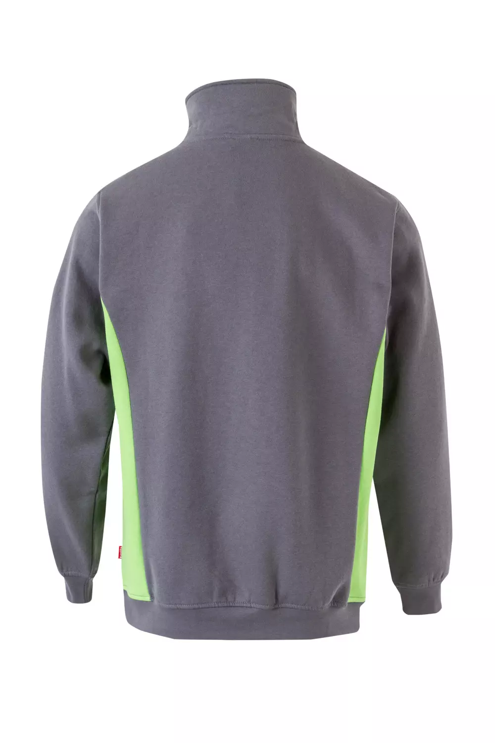 Velilla 105704-08-25, Work Sweatshirt, Grey/Lime Green, image 4