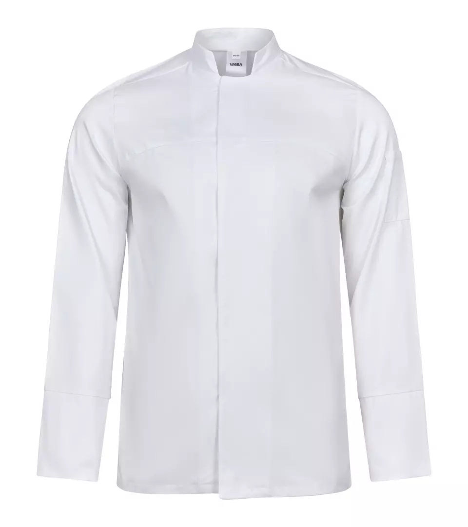 Velilla 405208A-07, Long Sleeved Chef Jacket, White, image 1, gallery thumbnail