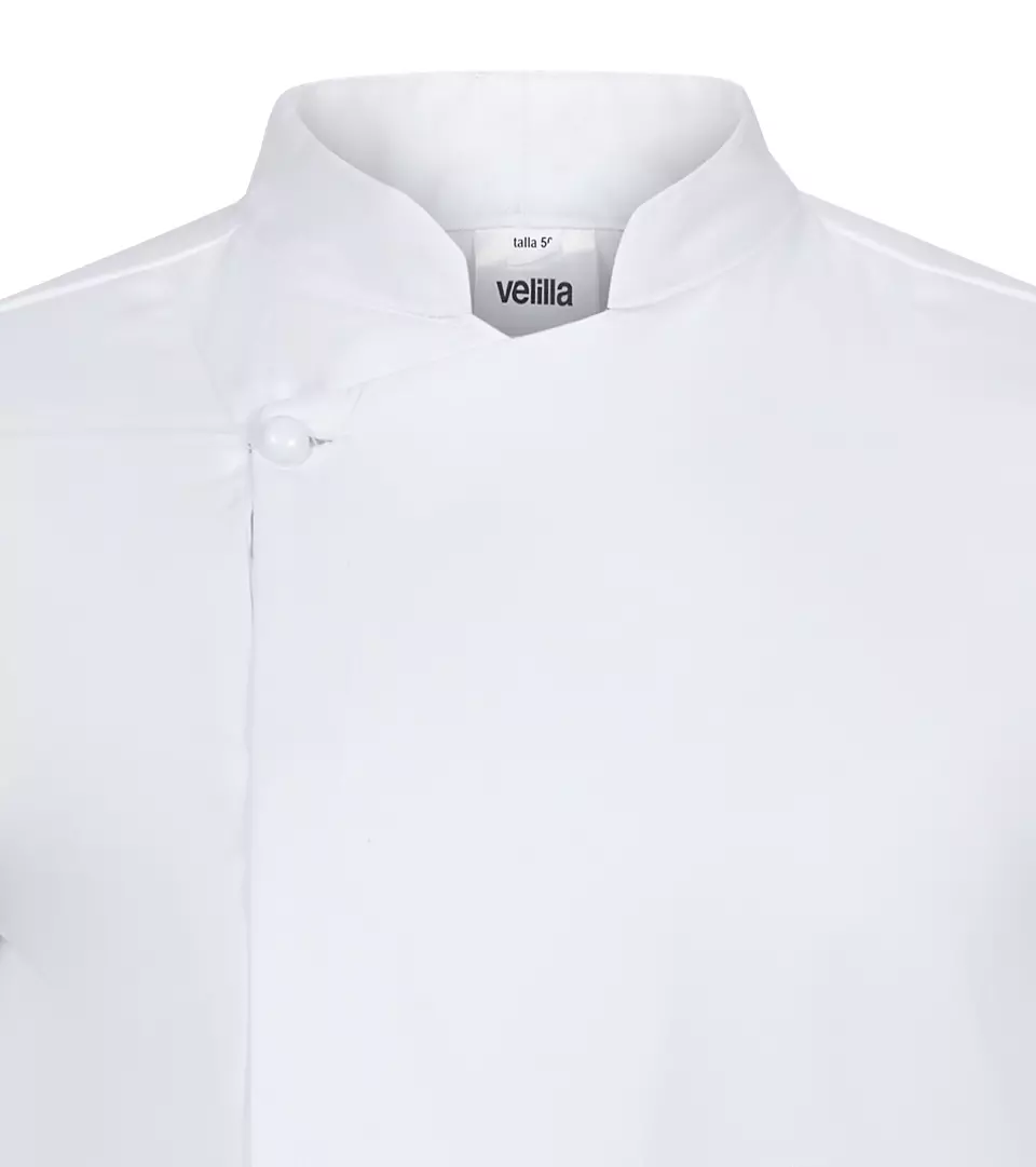 Velilla 405202TC-07, Long Sleeved Chef Jacket, White, image 5, gallery thumbnail