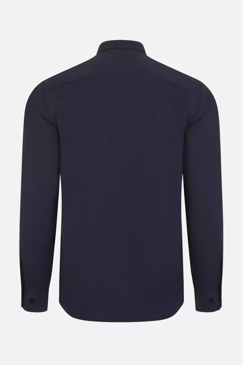 Velilla 405009-61, Long Sleeved Work Shirt, Navy Blue, image 2, gallery thumbnail