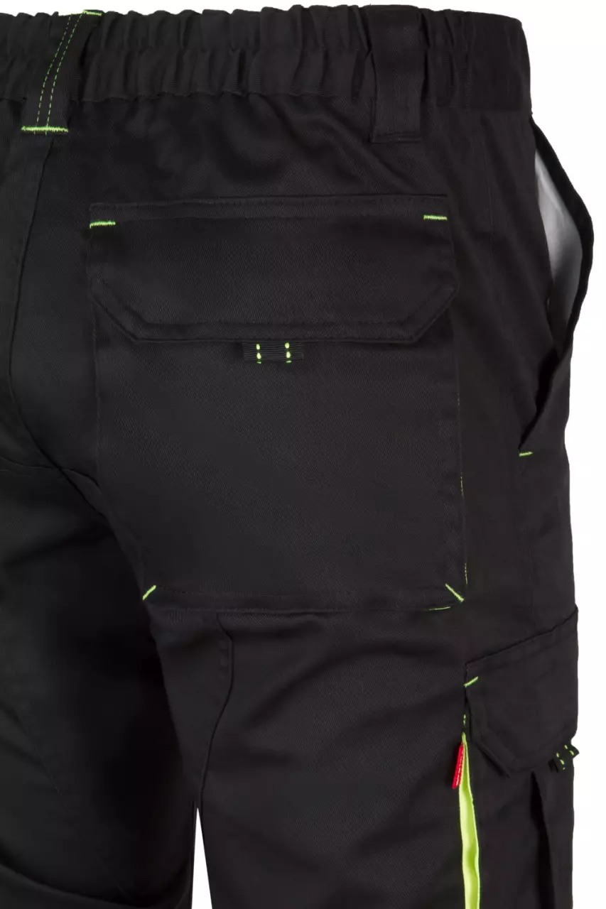 Velilla 103008S-00-20, Arbeitshose, Schwarz/Warngelb, image 4, gallery thumbnail