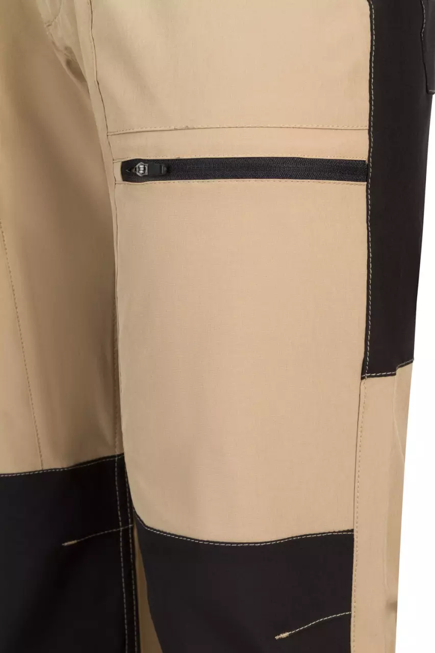 Velilla 103022S-46-00, Work Trousers, Sand Beige/Black, image 4, gallery thumbnail