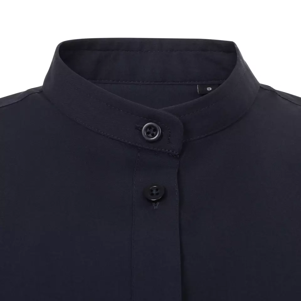 Velilla 405014S-61, Kurzarm-Arbeitshemd mit Stehkragen, Marineblau, image 2, gallery thumbnail