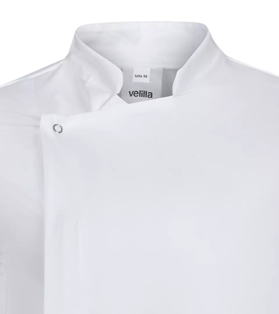 Velilla 405204-07, Long Sleeved Chef Jacket, White, image 3, gallery thumbnail