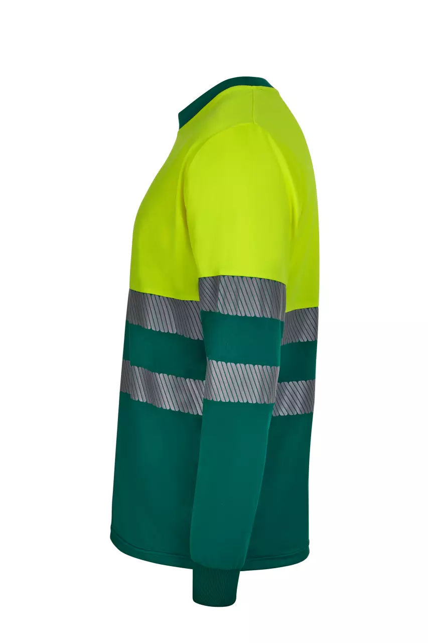 Velilla 305635-02-20, Warnschutz-Langarm-T-Shirt, Grün/Warngelb, image 4, gallery thumbnail