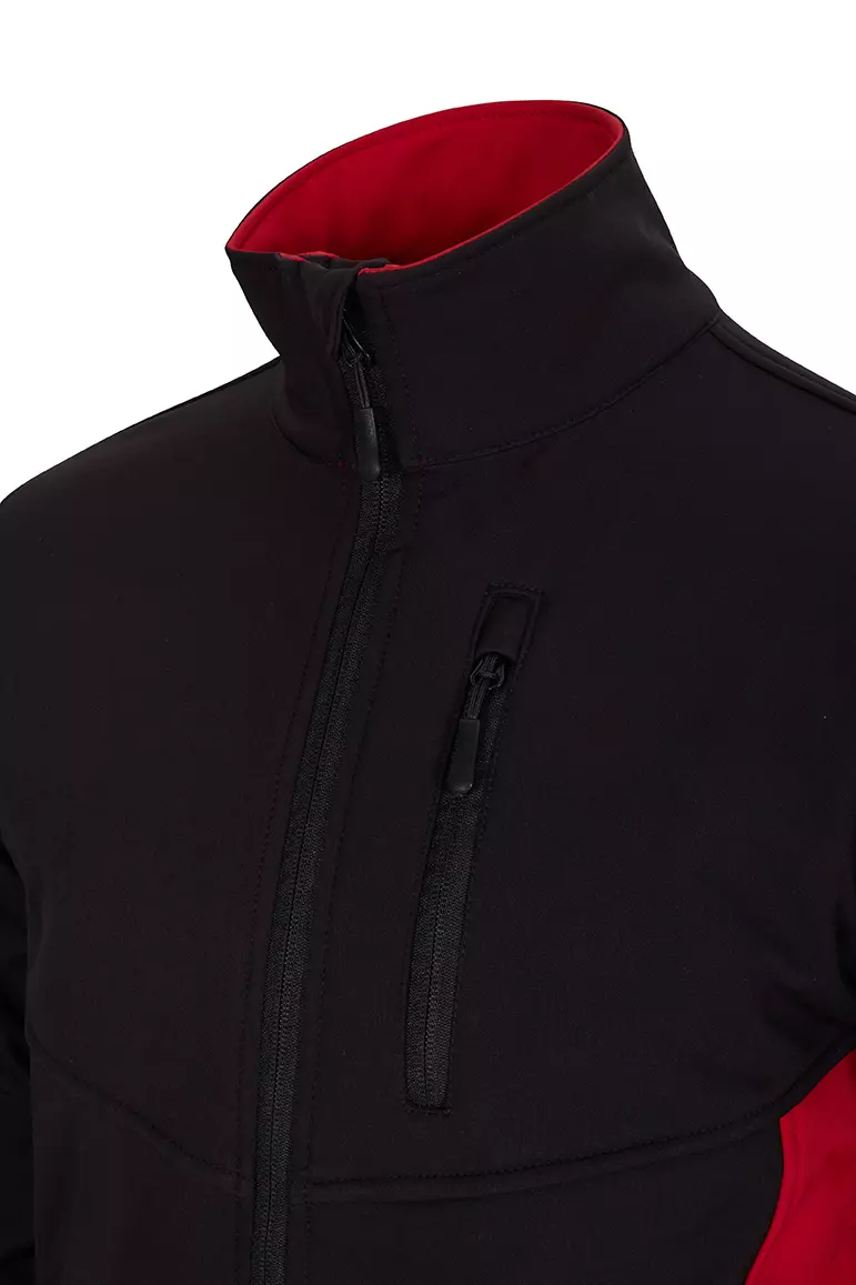 Velilla 106004-00-12, Work Jacket, Black/Red, image 4