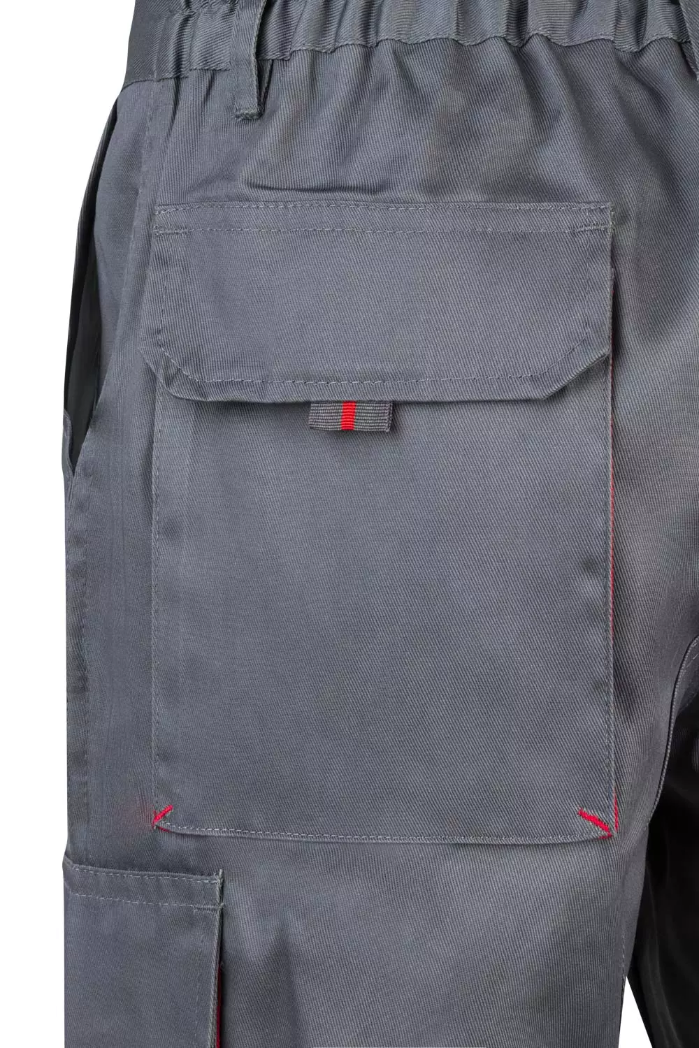Velilla 103007-08-12, Work Shorts, Grey/Red, image 2