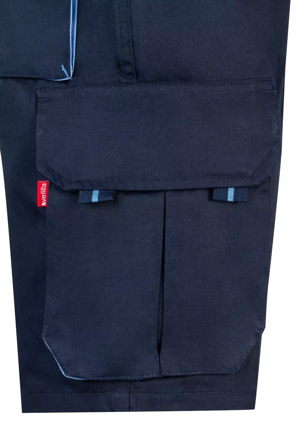 Velilla 103007-61-05, Work Shorts, Navy Blue/Sky Blue, image 3