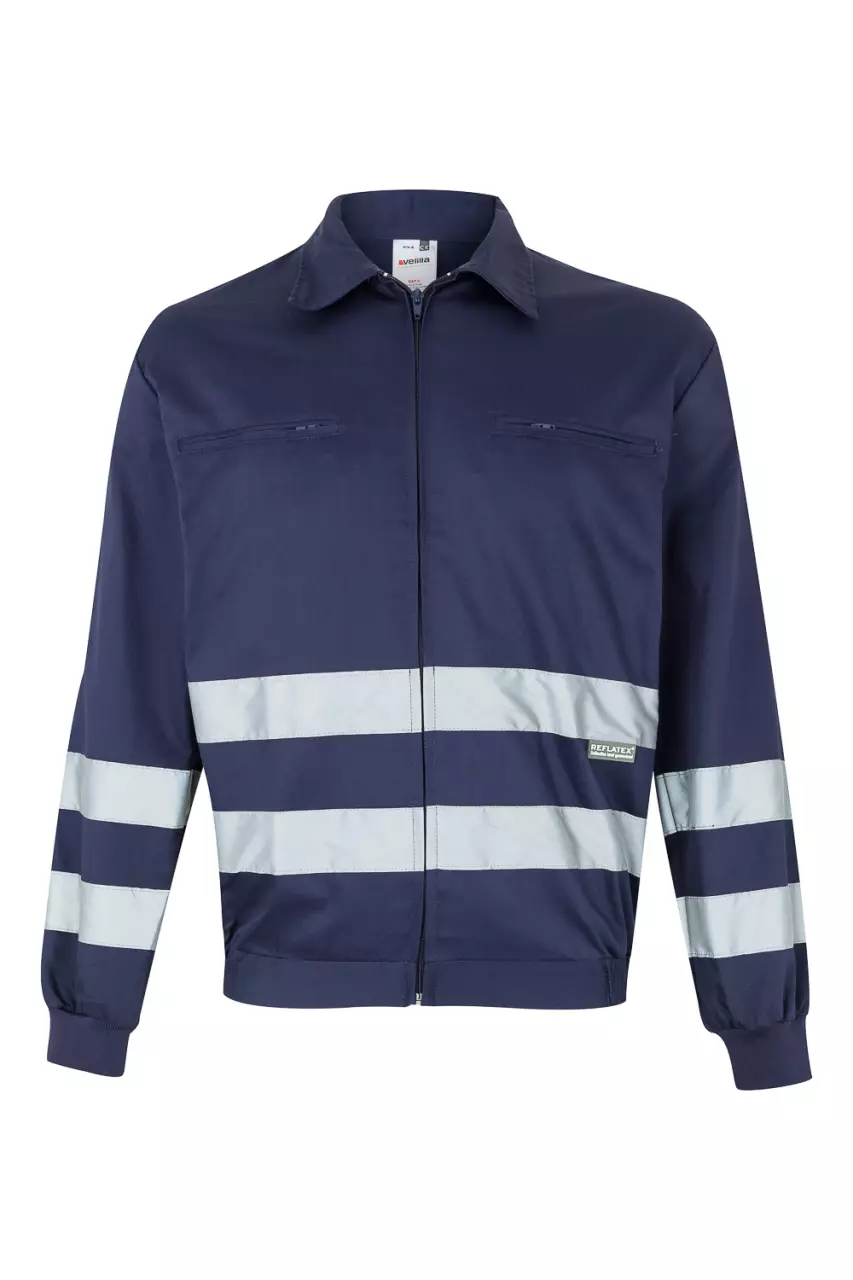 Velilla 154-01, High-Vis Jacket, Marine Blue, image 1, gallery thumbnail