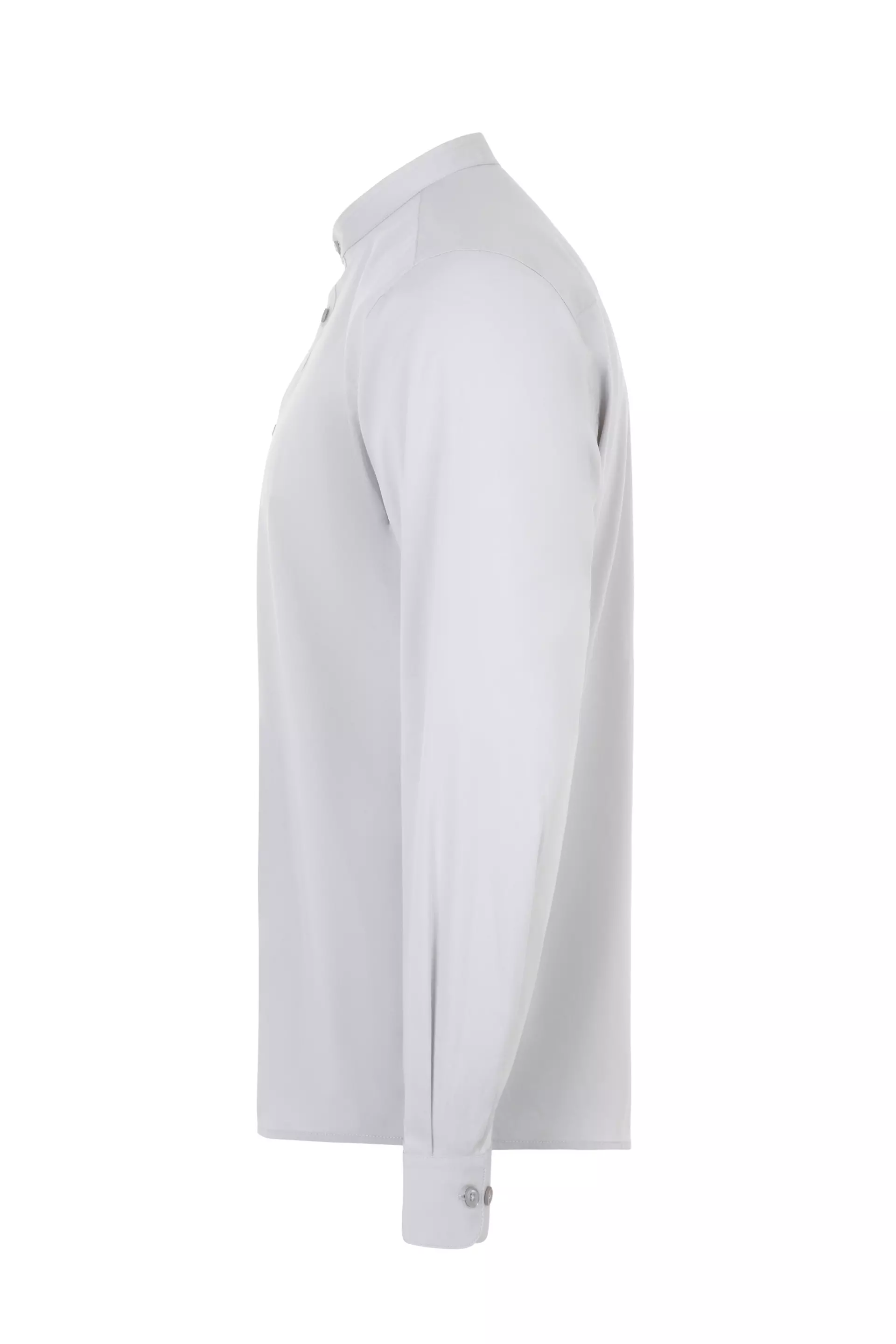 Velilla 405013S-58, Langarm-Arbeitshemd mit Stehkragen, Eisgrau, image 2