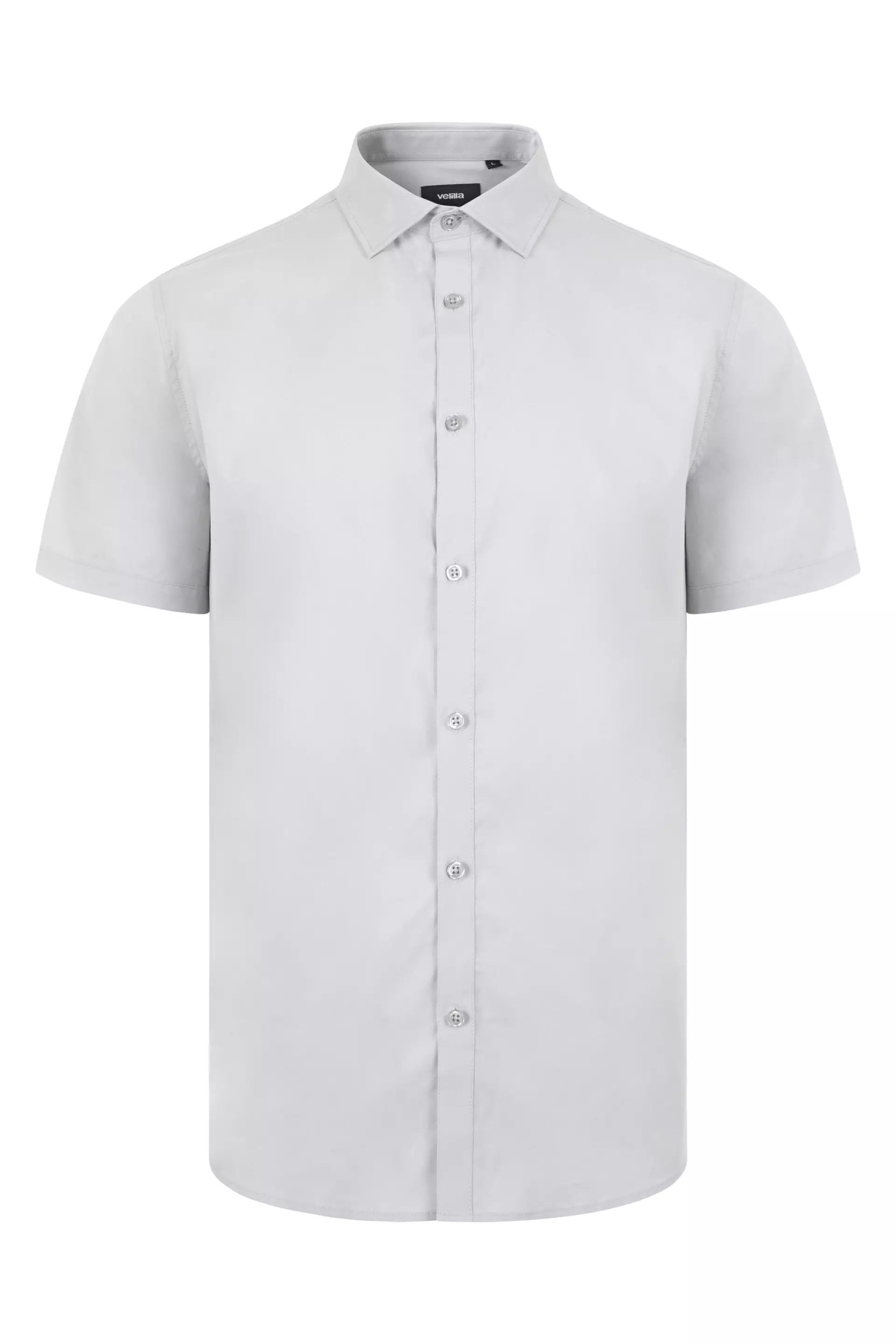 Velilla 405016S-58, Kurzarm-Arbeitshemd, Eisgrau, image 1