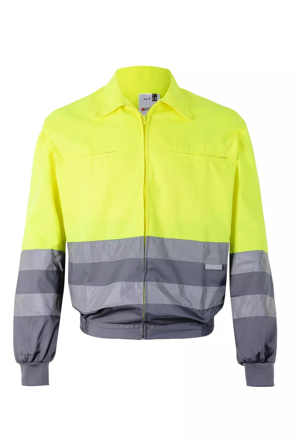 Velilla 0153-08-20, High-Vis Jacket, Grey/High-Vis Yellow