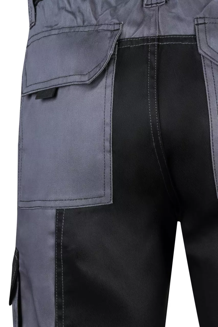 Velilla 103021B-08-00, Work Shorts, Grey/Black, image 2, gallery thumbnail