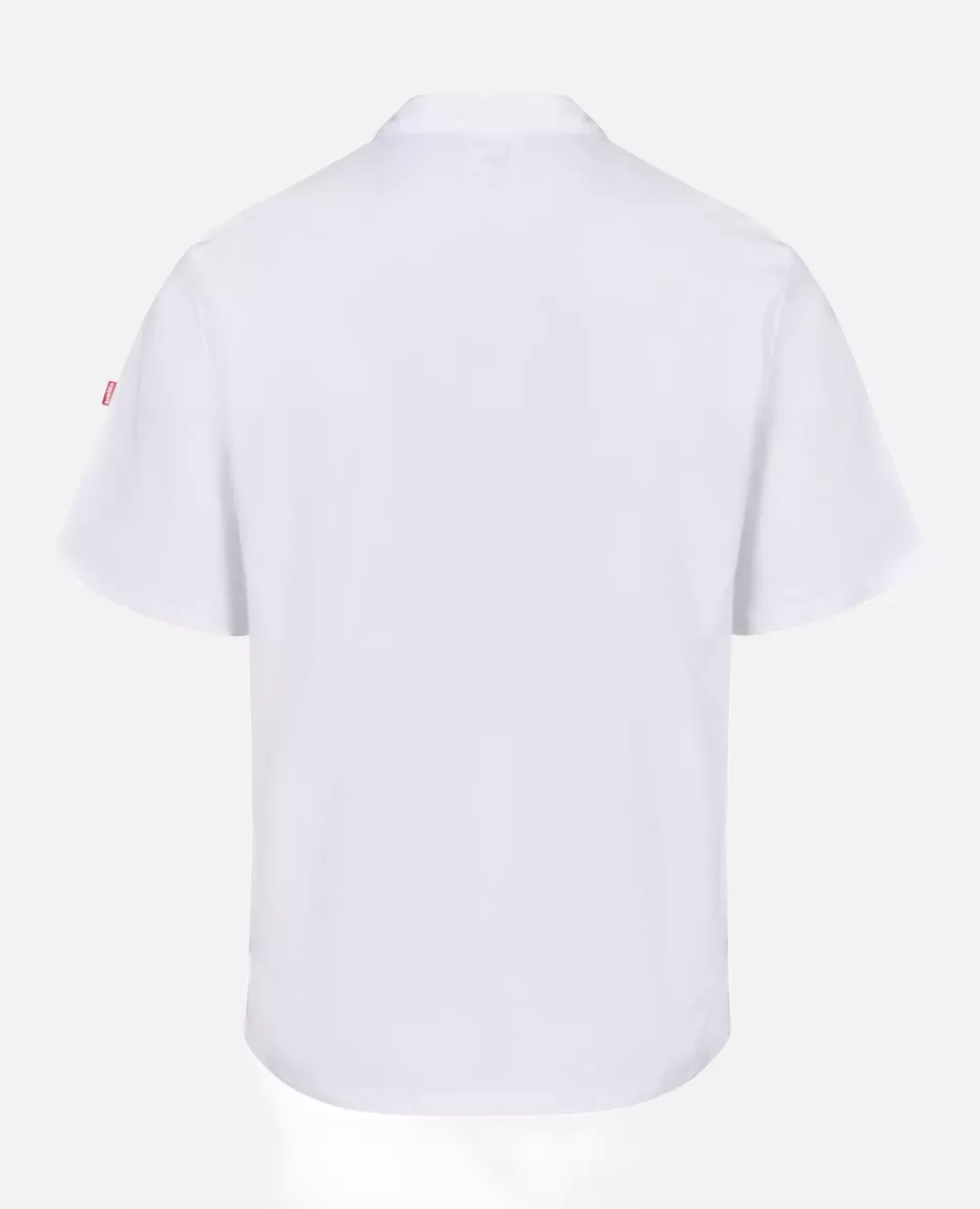 Velilla 405205-07, Short-Sleeved Chef Jacket, White, image 1, gallery thumbnail