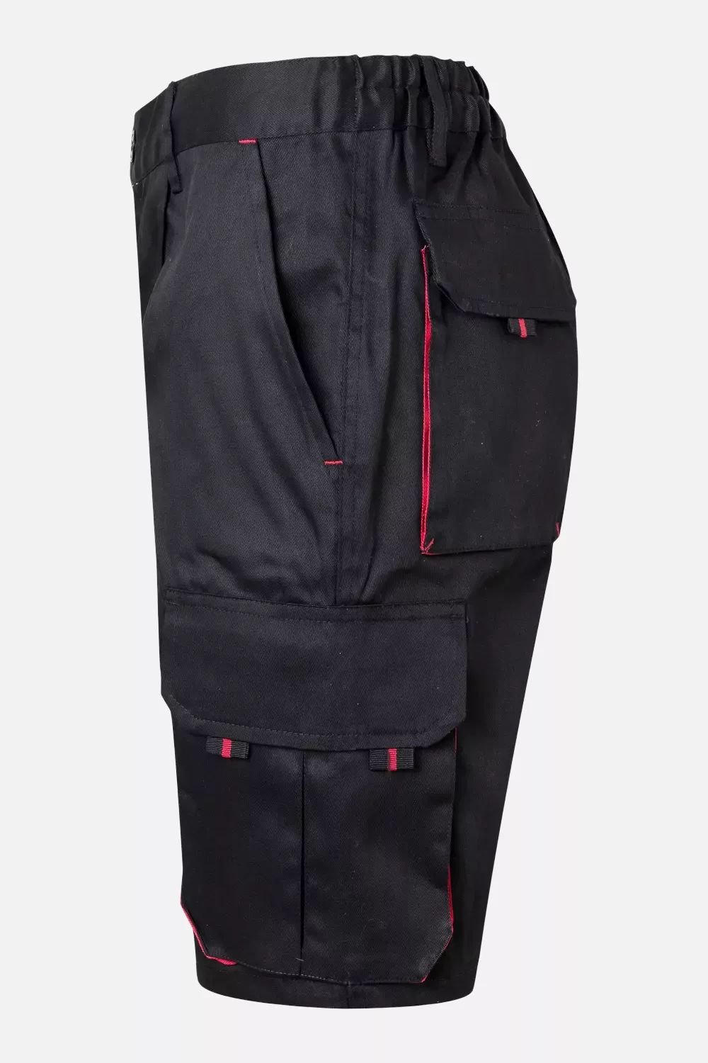 Velilla 103007-00-12, Work Shorts, Black/Red, image 5