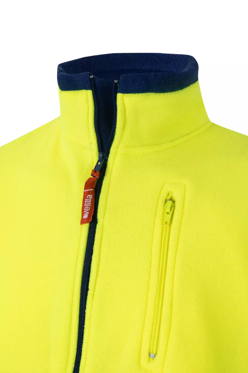 Velilla 0183-09-20, Warnschutz-Fleecejacke, Königsblau/Warngelb, image 7, gallery thumbnail
