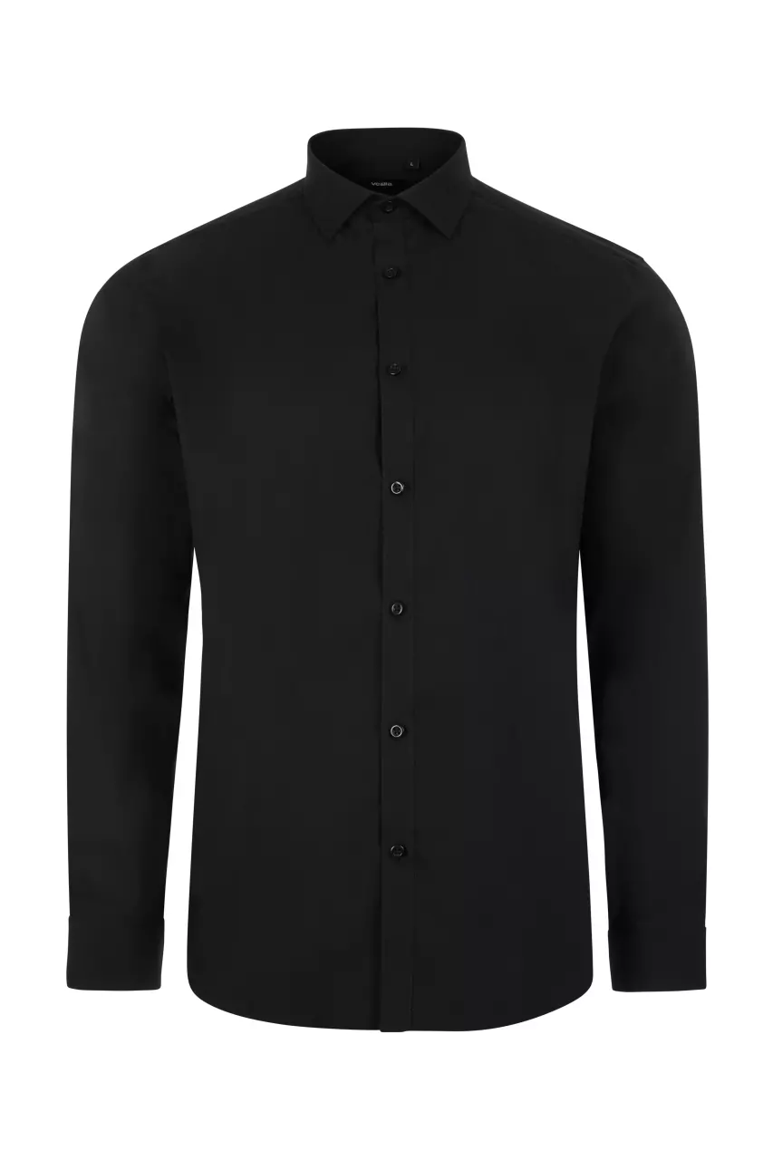 Velilla Long Sleeved Work Shirt, Black