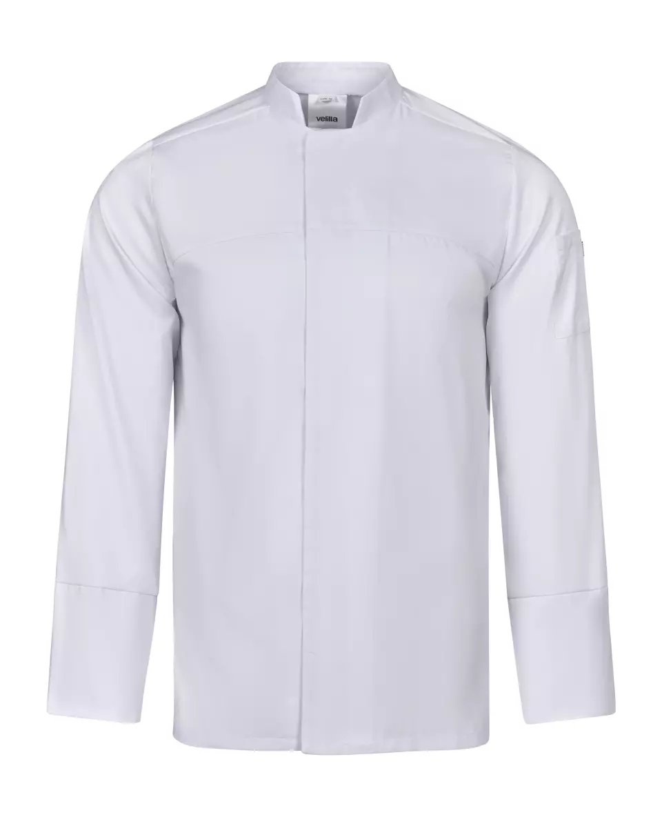 Velilla 405208-07, Long Sleeved Chef Jacket, White