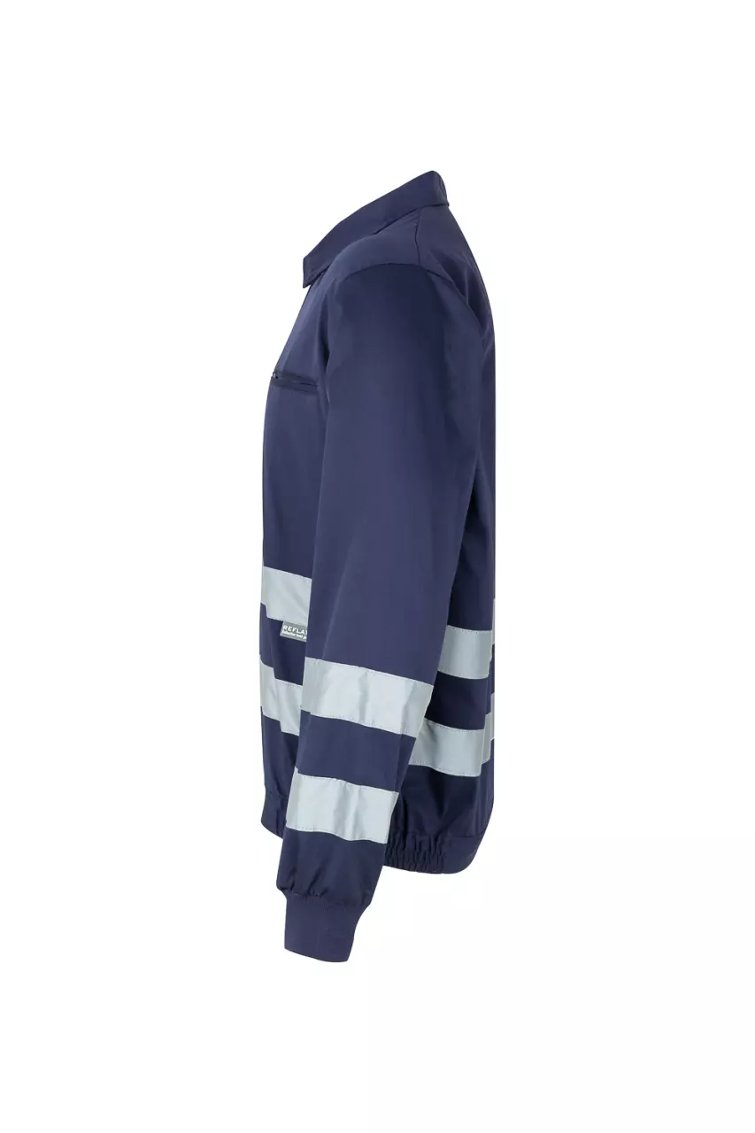 Velilla 154-01, High-Vis Jacket, Marine Blue, image 6, gallery thumbnail