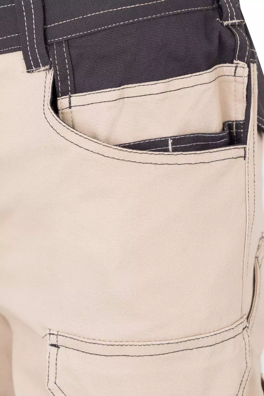 Velilla 103029S-46-00, Work Shorts, Sand Beige/Black, image 3