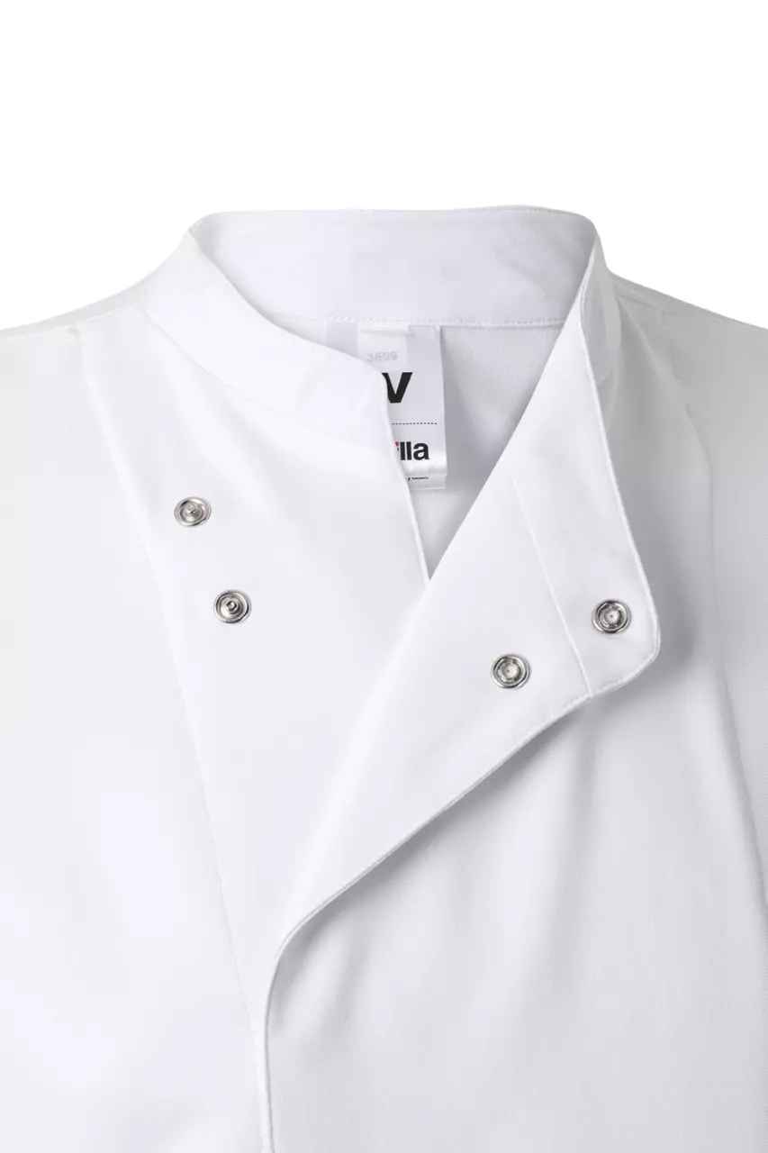 Velilla 405210-07, Long Sleeved Chef Jacket, White, image 3, gallery thumbnail