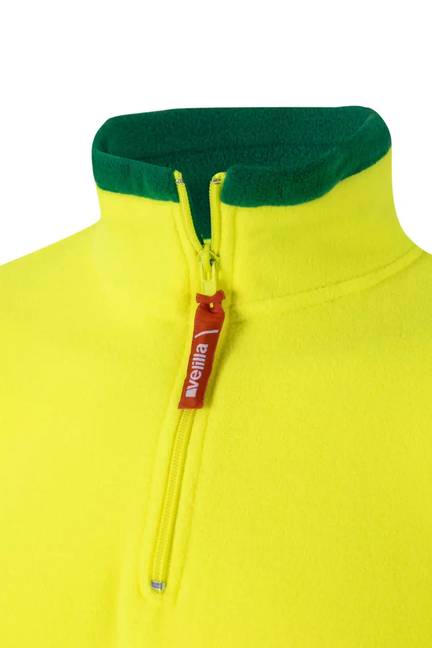 Velilla 183-29-20-2, High-Vis Fleece Jacket, Size 4XL/5XL, Grass Green/Hi-Vis Yellow, image 7, gallery thumbnail