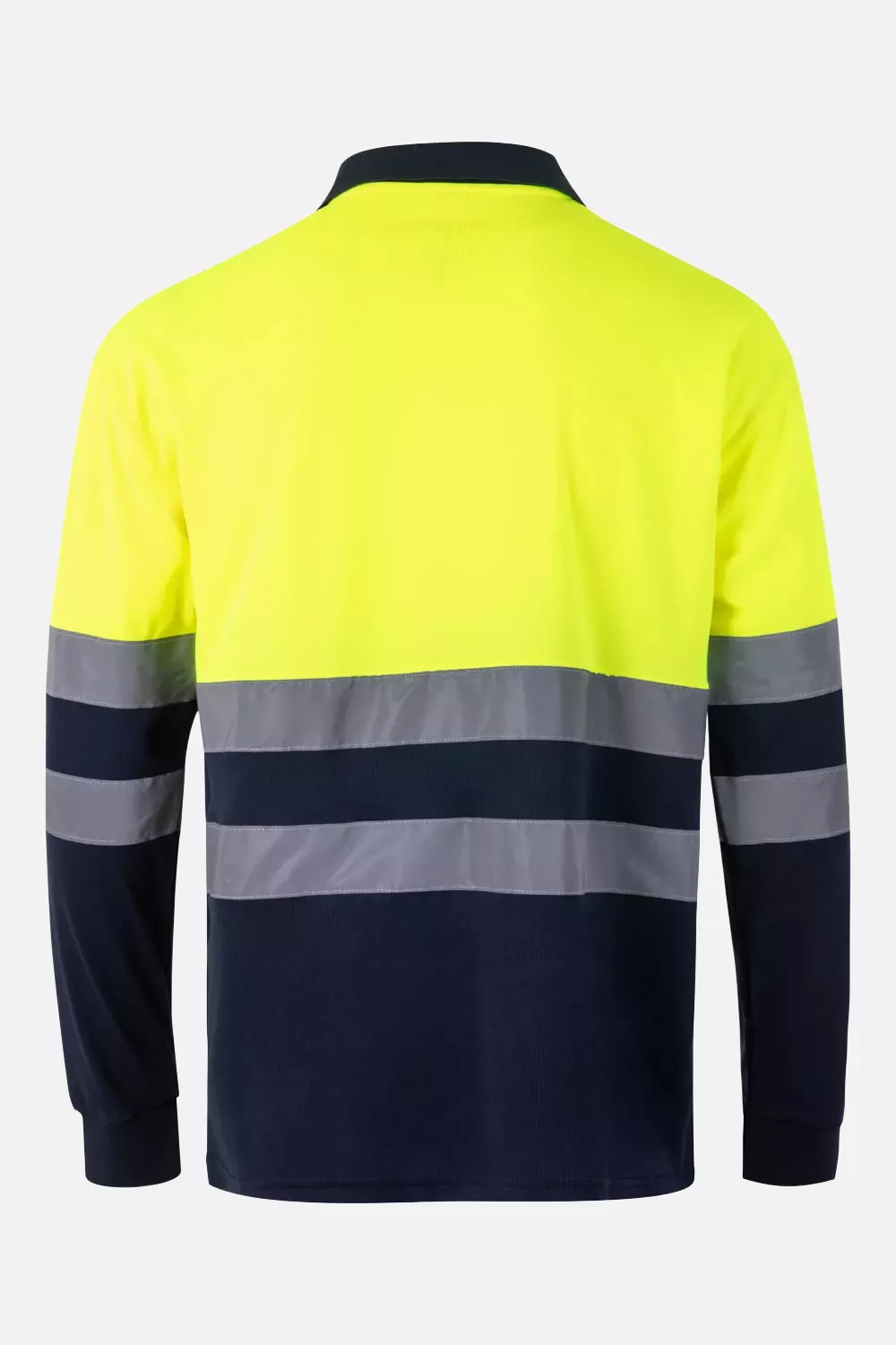 Velilla 305507-01-20, Warnschutz-Langarm-Poloshirt, Marineblau/Warngelb, image 2