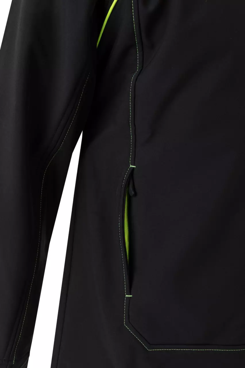 Velilla 206001-00-20, Work Jacket, Black/High-Vis Yellow, image 3, gallery thumbnail