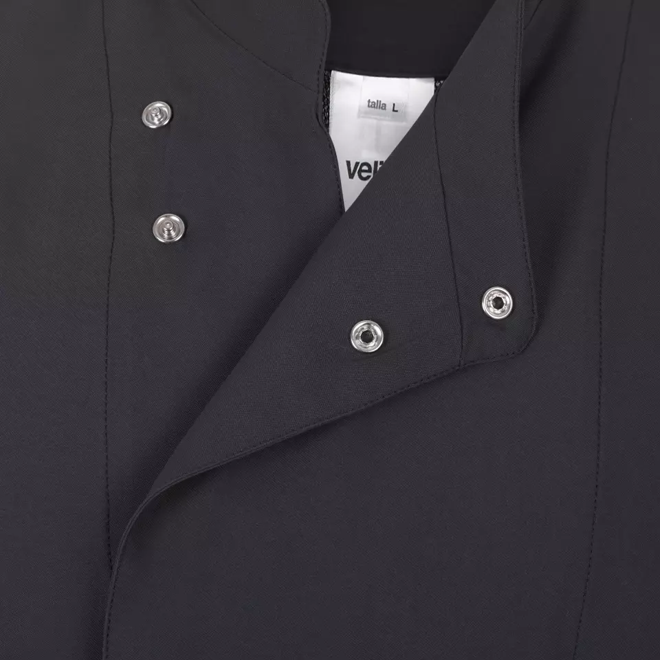 Velilla 405209-42, Short-Sleeved Chef Jacket, Dark Grey, image 5, gallery thumbnail