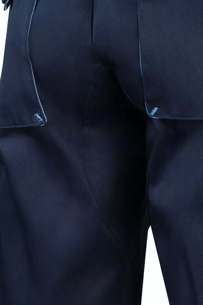 Velilla 103007-61-05, Work Shorts, Navy Blue/Sky Blue, image 5, gallery thumbnail