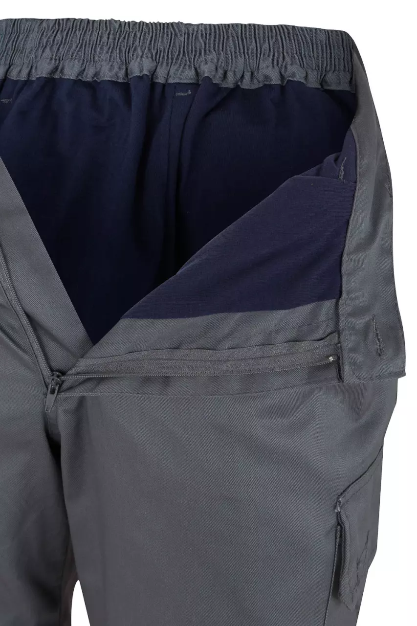 Velilla 0157-08-19-2, High-Vis Trousers, Size 4XL/5XL, Grey/Hi-Vis Orange, image 5, gallery thumbnail