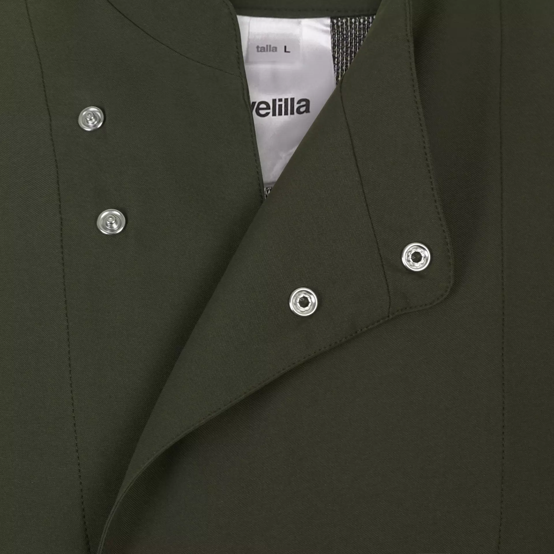 Velilla 405209-36, Short-Sleeved Chef Jacket, Olive Green, image 2