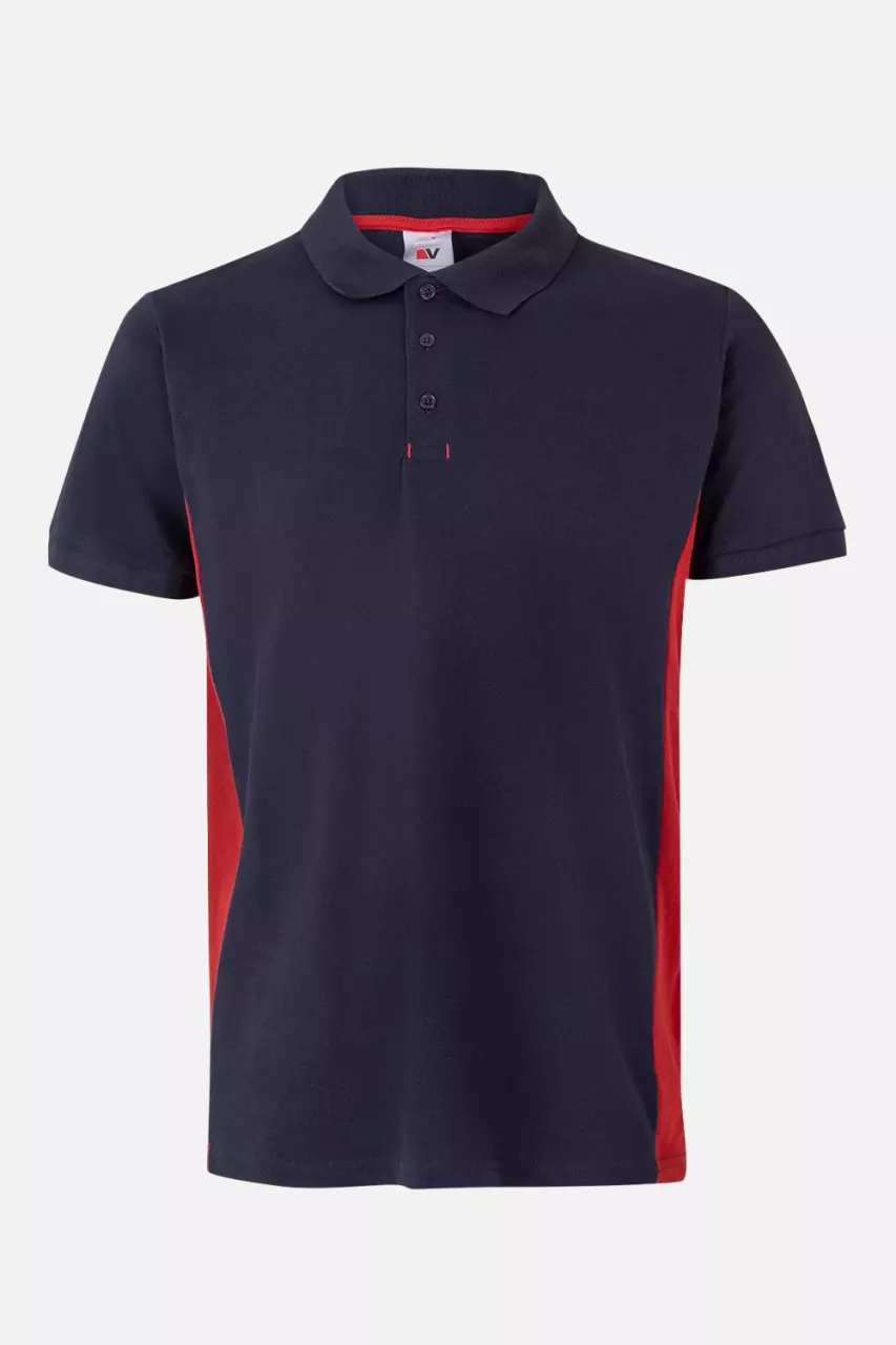Velilla 105504-61-12, Polo Shirt, Navy Blue/Red, image 1, gallery thumbnail