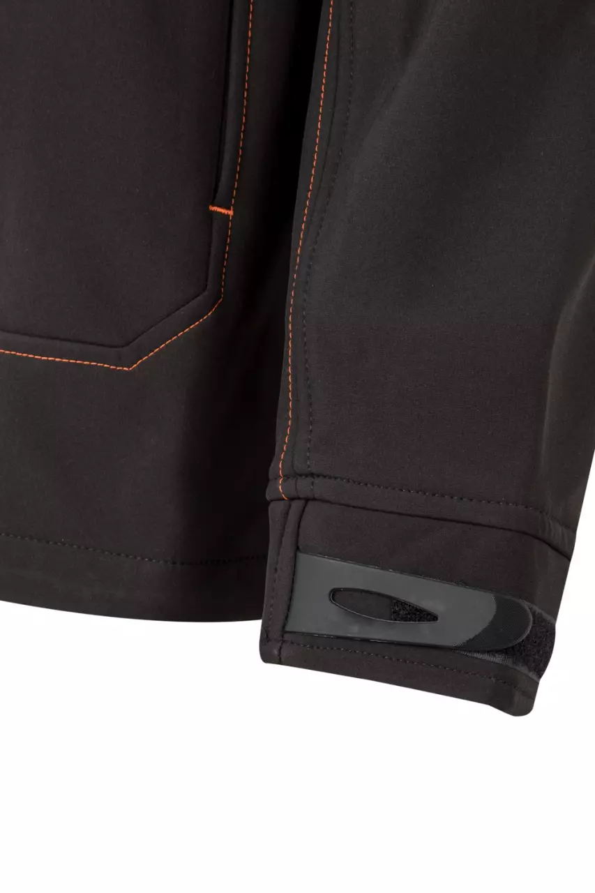 Velilla 206001-00-19, Work Jacket, Black/High-Vis Orange, image 5, gallery thumbnail