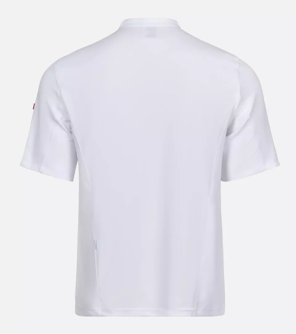 Velilla 405209-07, Short-Sleeved Chef Jacket, White, image 3, gallery thumbnail