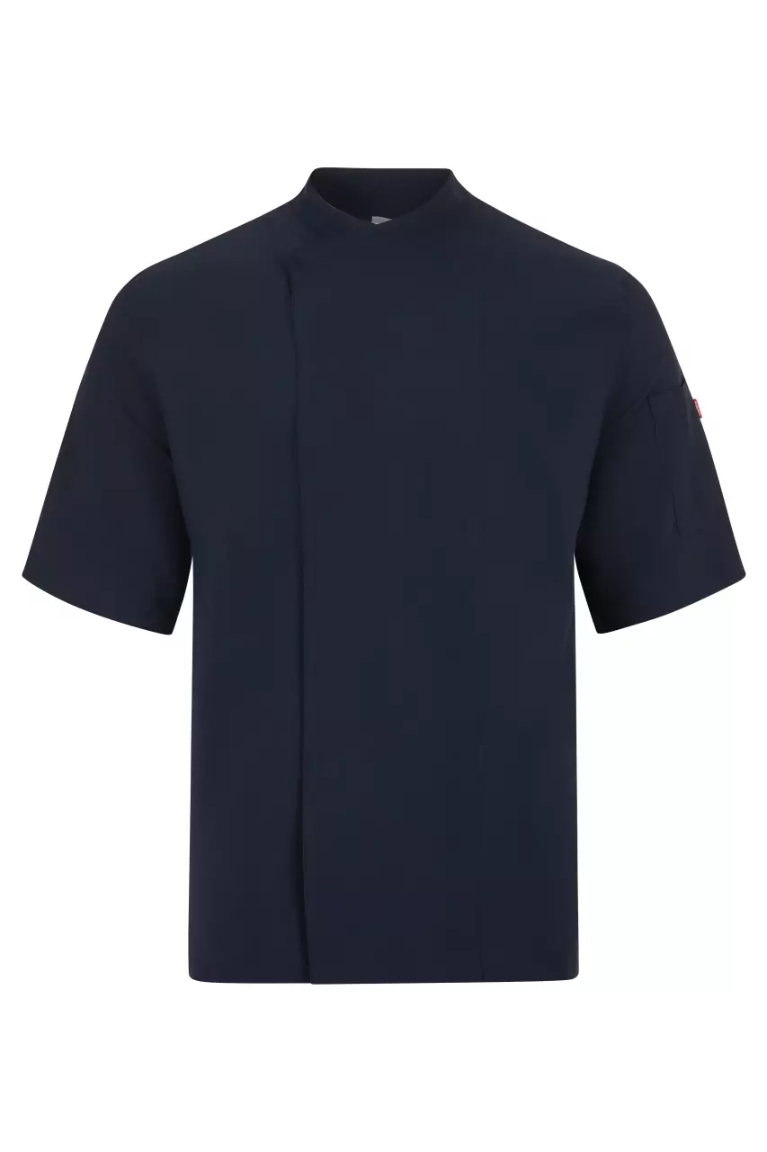 Velilla Short-Sleeved Chef Jacket, Navy Blue