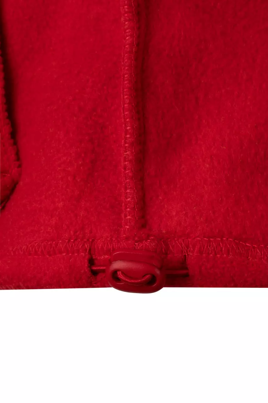 Velilla 0183-12-20, High-Vis Fleece Jacket, Red/Hi-Vis Yellow, image 2, gallery thumbnail