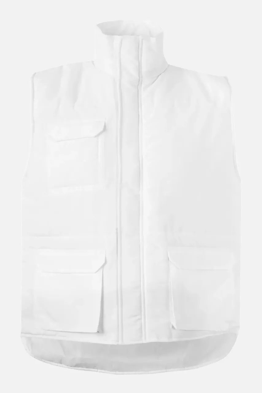 Velilla 205901-07, Padded Work Vest, White, image 1, gallery thumbnail