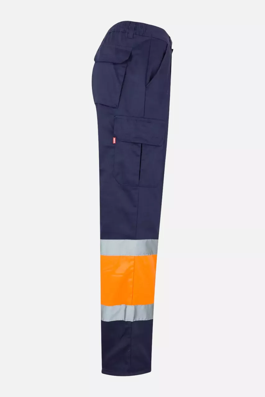 Velilla 0157-01-19-2, Warnschutz-Hose, Größe 4XL/5XL, Marineblau/Warnorange, image 7, gallery thumbnail