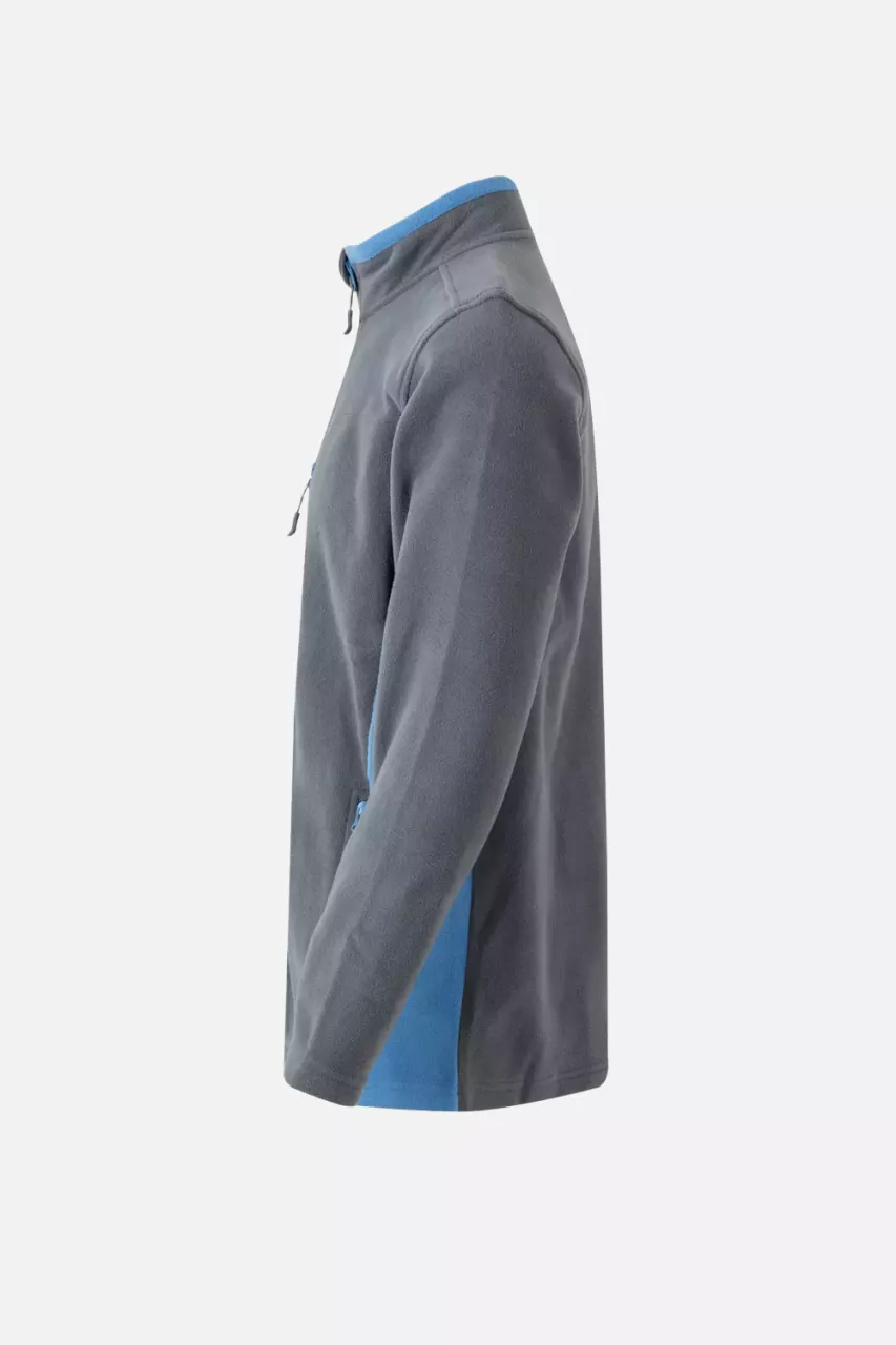 Velilla 201504-08-05, Fleece Jacket, Grey/Sky Blue, image 3, gallery thumbnail