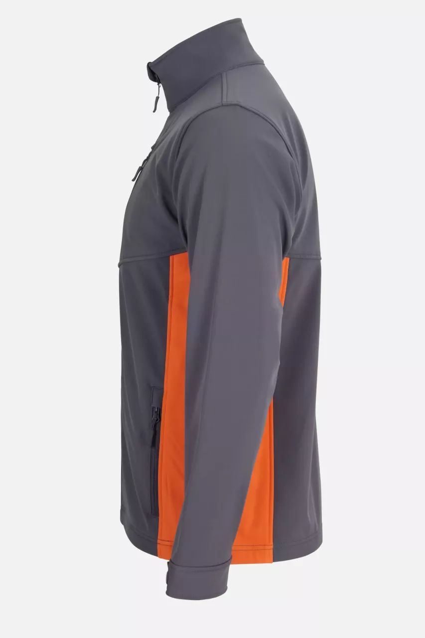 Velilla 106004-08-16, Work Jacket, Grey/Orange, image 4, gallery thumbnail